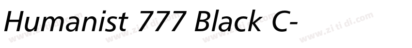 Humanist 777 Black C字体转换 Humanist 777 Black C字体转换